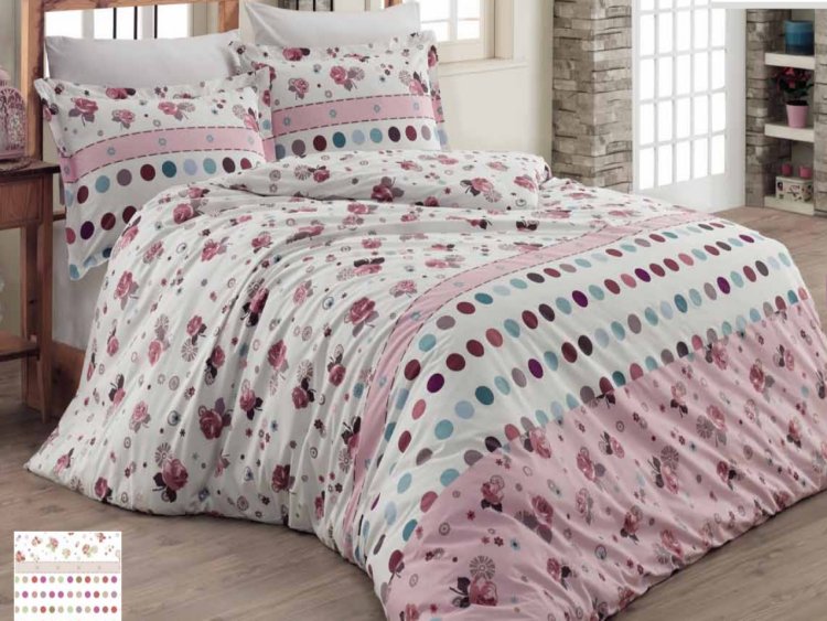 Set de pat cu pilota 160/240 (bumbac satinat)