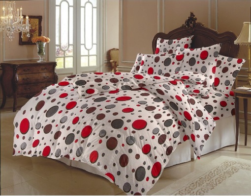 Pilota de pat 140/220 bumbac neted (imprimat)