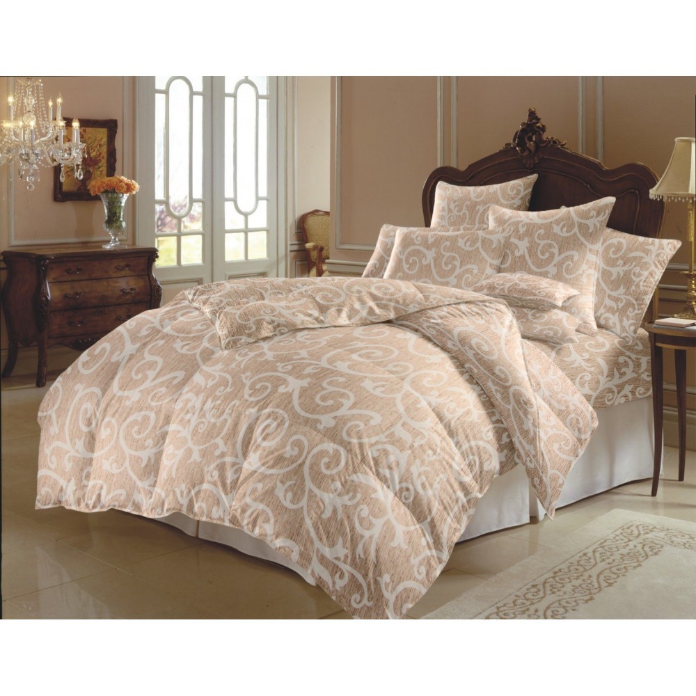 Cearceaf pat 220/240 bumbac creponat